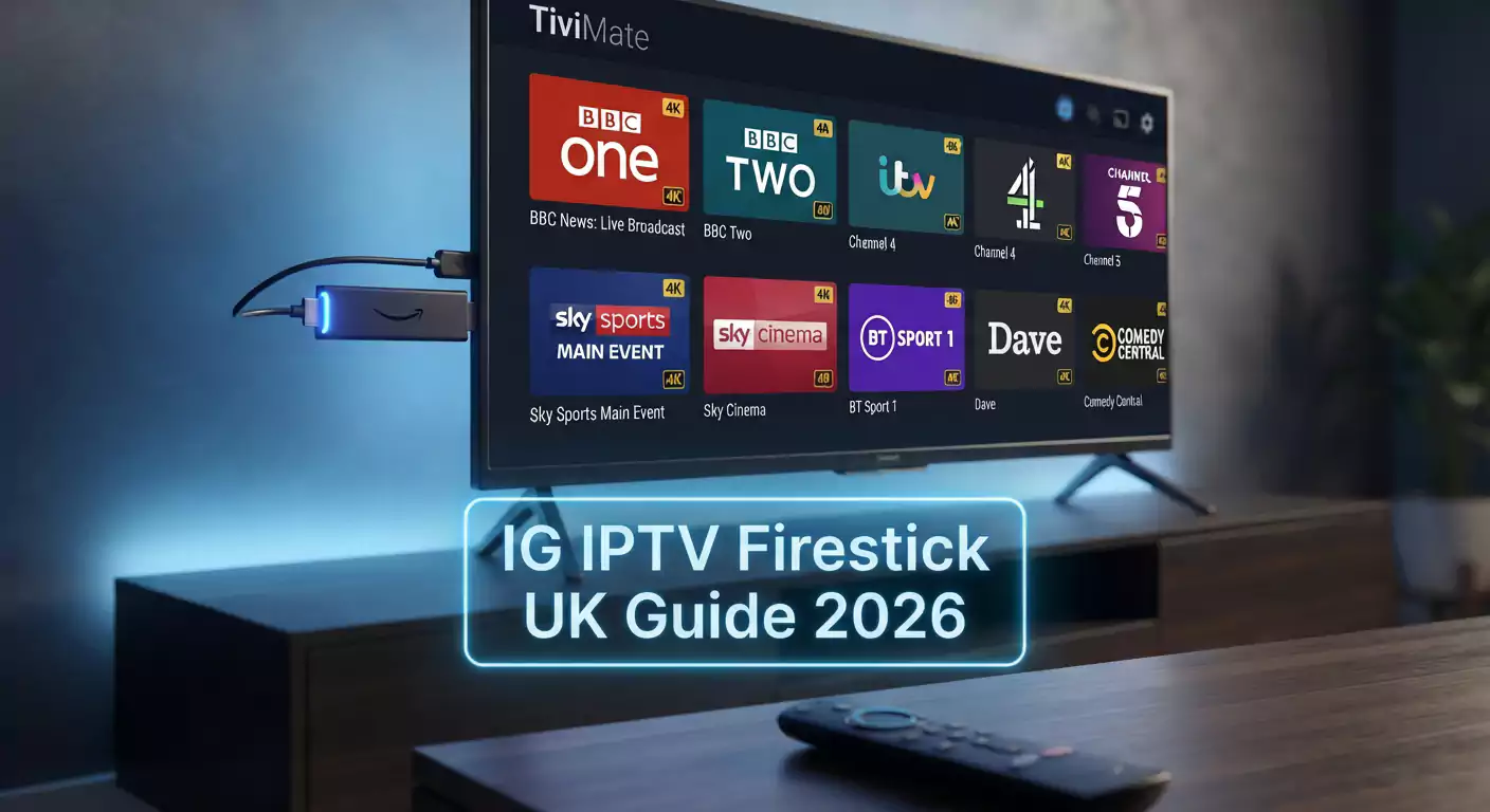 IG IPTV Firestick UK – Installation Guide 2026 | IG IPTV 4K UK